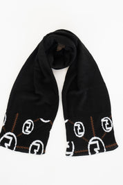 Black CoZ Scarf - Winter Accessories - Knitted Cotton