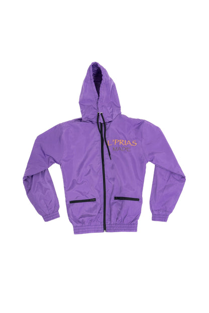 A Mae's Purple Windbreaker Hoodie - Waterproof & Lightweight