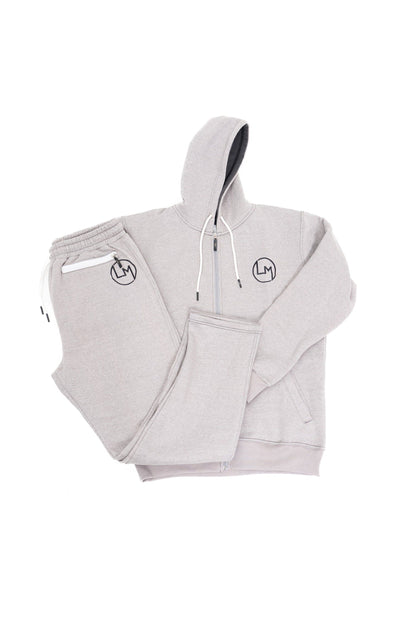 Gray Cotton Fleece Sweatsuit - Cozy & Multipurpose - Unisex