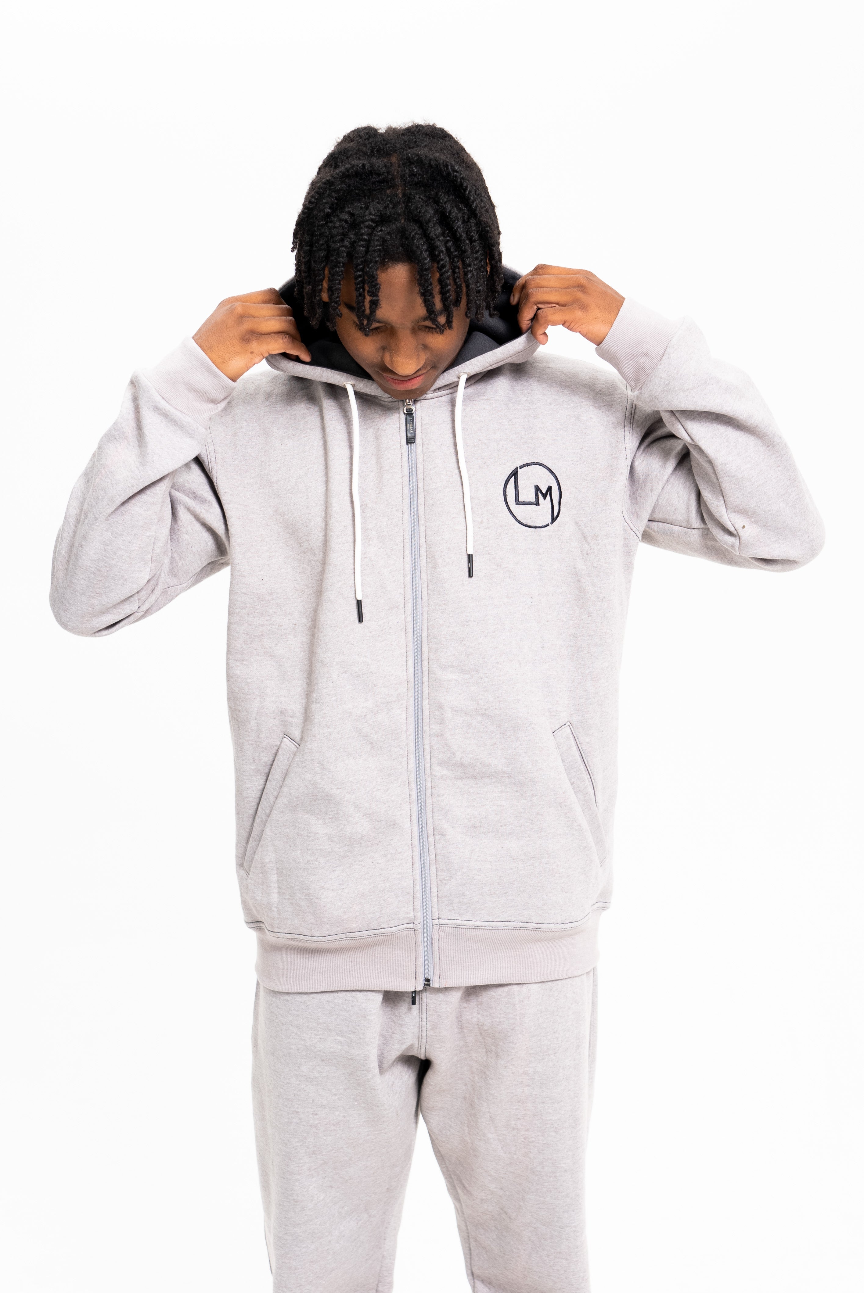 Gray Cotton Fleece Sweatsuit - Cozy & Multipurpose - Unisex
