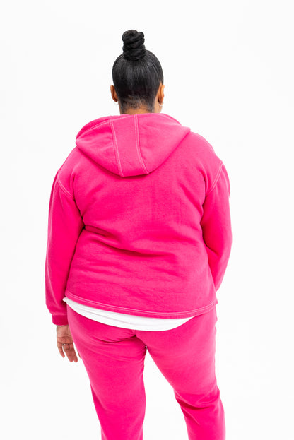 Pink Sweatsuit - Cotton Fleece - Lightweight & Cozy