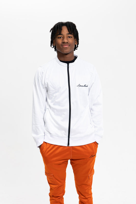 Orange & White Sweatsuit - Falling Sweatsuit - Unisex