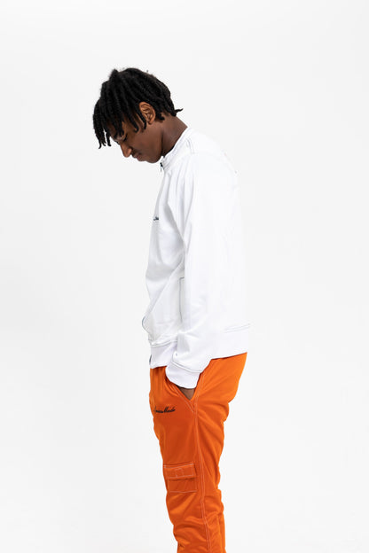 Orange & White Sweatsuit - Falling Sweatsuit - Unisex