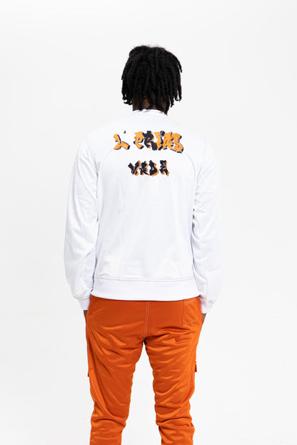 Orange & White Sweatsuit - Falling Sweatsuit - Unisex