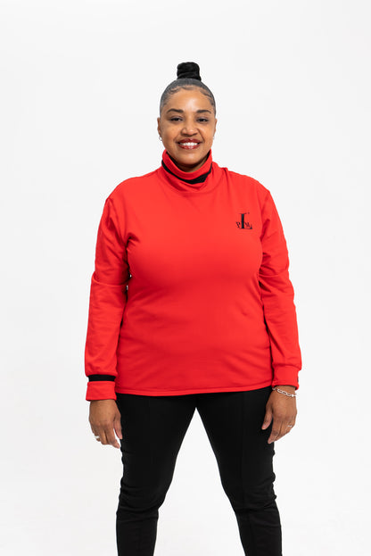 Red & Black Workout Top - Hot Stretch - Lightweight