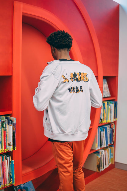 Orange & White Sweatsuit - Falling Sweatsuit - Unisex